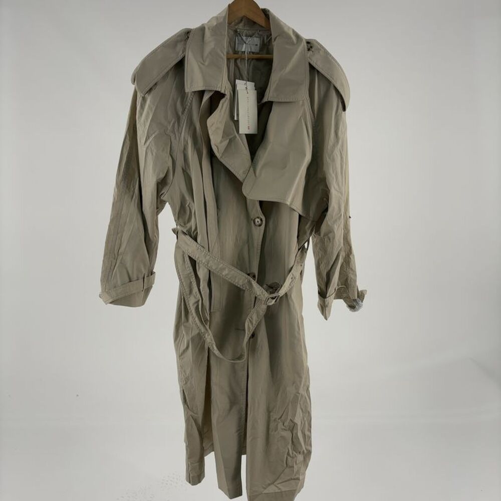 Stella McCartney Beige Double-Breasted Trench Coat